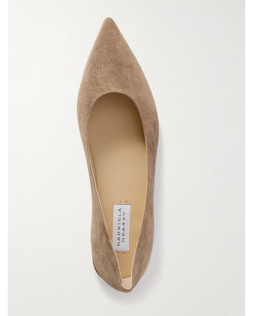 Gabriela Hearst Multicolor Fleur Ballerinas Aus Veloursleder