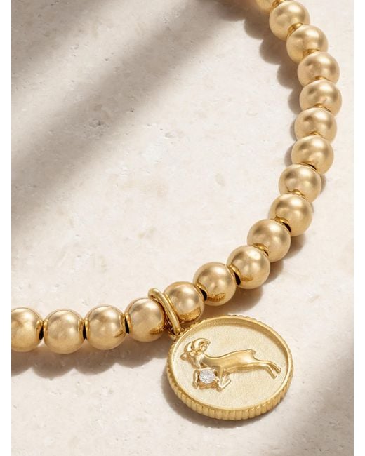 Sydney Evan Metallic Capricorn 14-Karat Diamond Bracelet