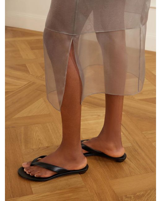 Brandon Maxwell Gray The Brett Silk-Organza Midi Skirt
