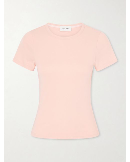 Matteau Pink Baby Cotton-Jersey T-Shirt