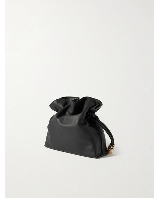 Loewe Black Flamenco Mini Embellished Leather Clutch