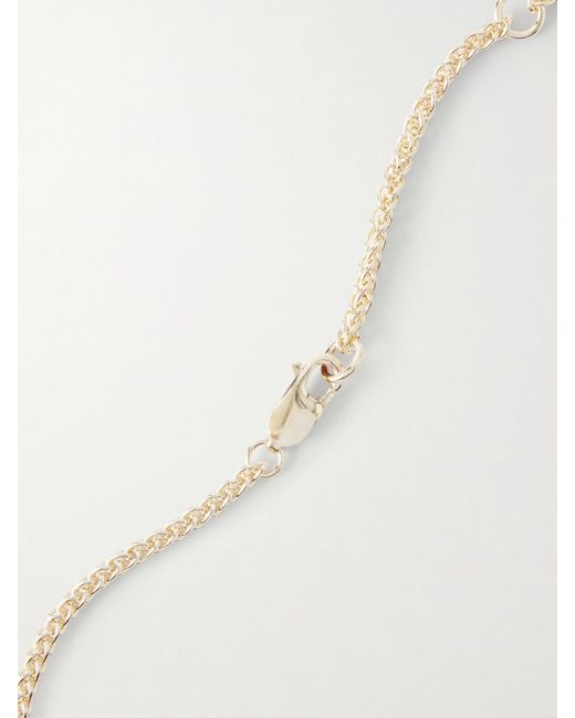 Maison Mayle Metallic Arpelle-Plated, Pewter And Crystal Necklace