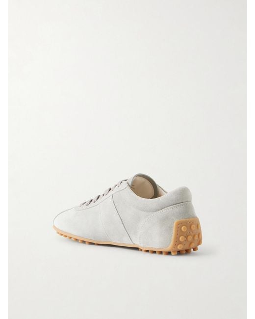 Tod's White Sportiva 59L Suede Sneakers