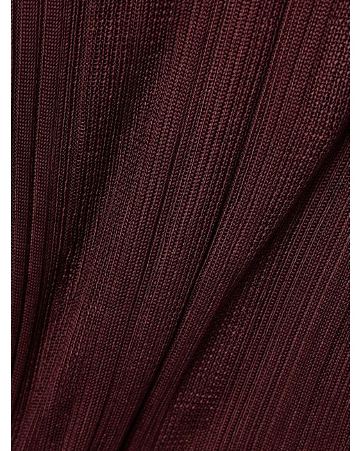 Robe Longue En Soie Biologique Côtelée Atira Gabriela Hearst en coloris Purple