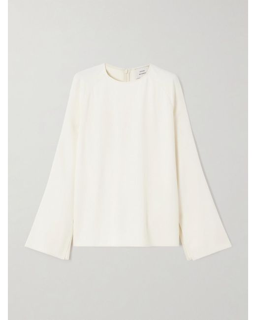 Loulou de Saison White Aiza Jersey Blouse