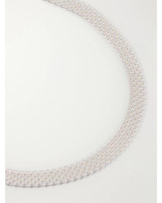Loren Stewart White Sterling Necklace