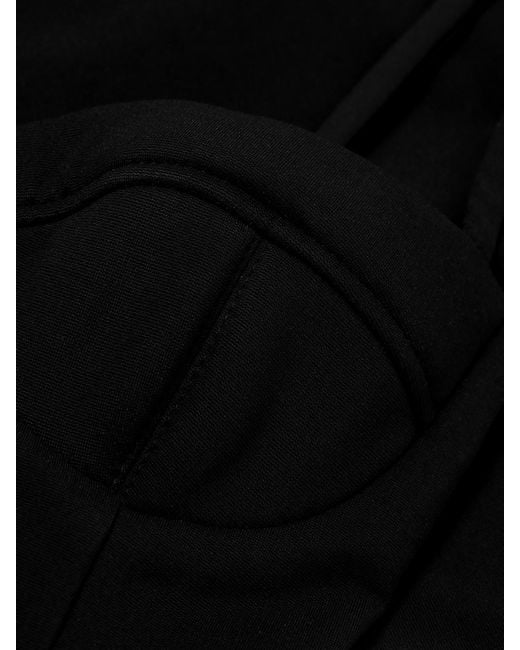 Esse Studios Black Stretch-Jersey Bodysuit