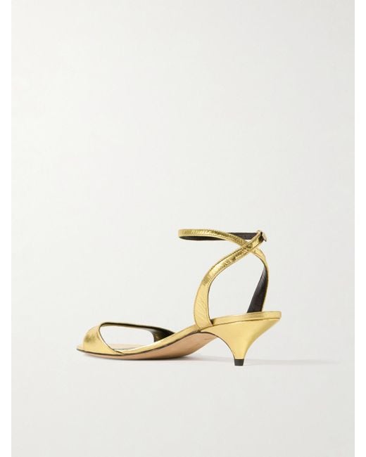 The Row Natural Vika Leather Sandals