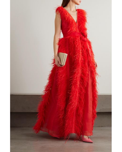 ATIRAMANIYA Women's Organza Gown Fabric wih Organza Dupptta Attractive  Digital Print Work Gown with Lace (XL, Red) : Amazon.in: Fashion