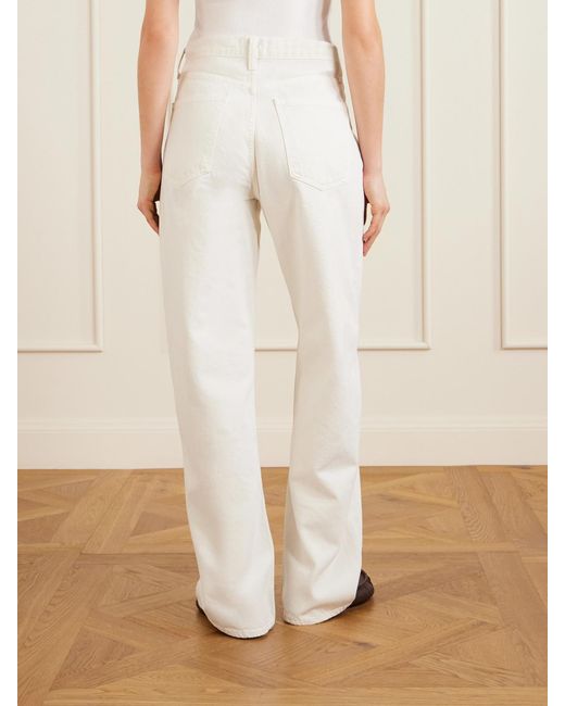Agolde White Arc Wide-Leg Jeans