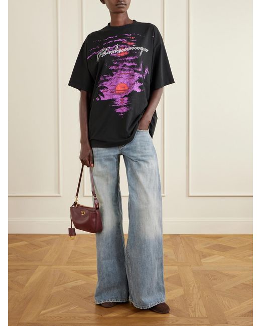 Balenciaga Purple Rodeo Sling Pochette Leather Shoulder Bag