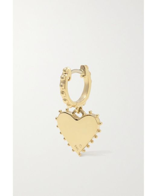 Marlo Laz Natural Agape 14-Karat Diamond Hoop Earrings