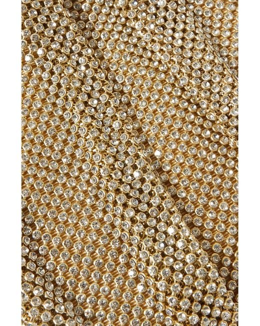 Loeffler Randall Natural Ember Embellished Mesh Clutch