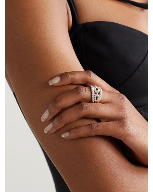David Yurman Natural Stax 18-Karat And Diamond Ring
