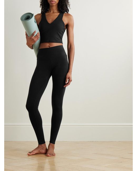 Alo Yoga Black Real Sport-Bh Aus Airbrush-Material