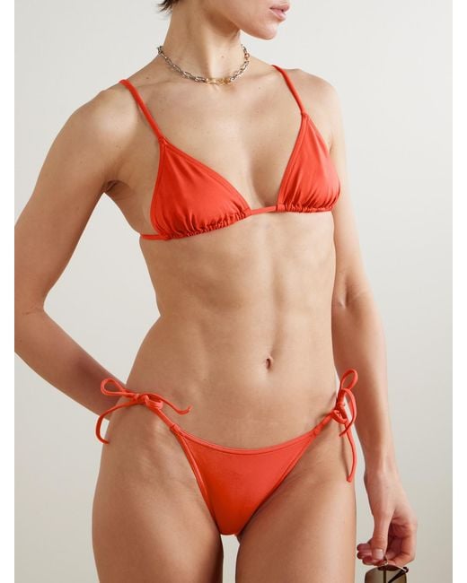 Eres Red Les Essentiels Mouna Triangle Bikini Top