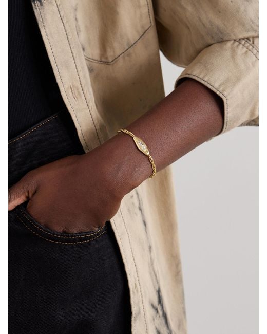 UNIFORM OBJECT Natural Mini Vessel 18-Karat Diamond Bracelet