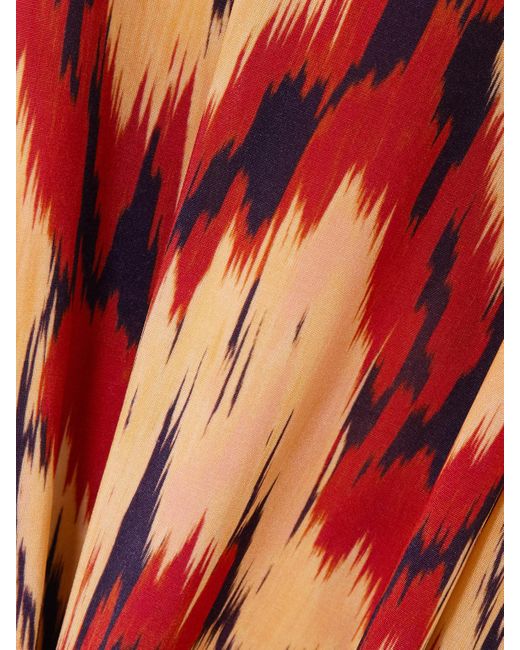 Ulla Johnson Red Orla Midikleid Aus Bedrucktem Stretch-Jersey