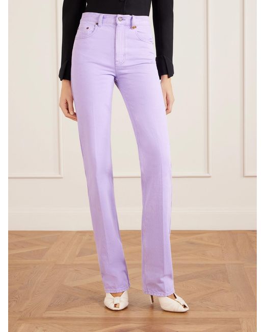 Chloé Purple High-Rise Slim Jeans