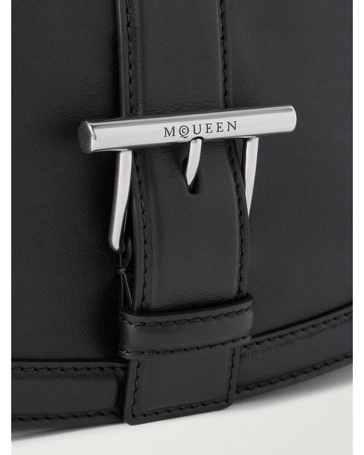 Alexander McQueen Black Schultertasche Aus Leder Mit Verzierungen