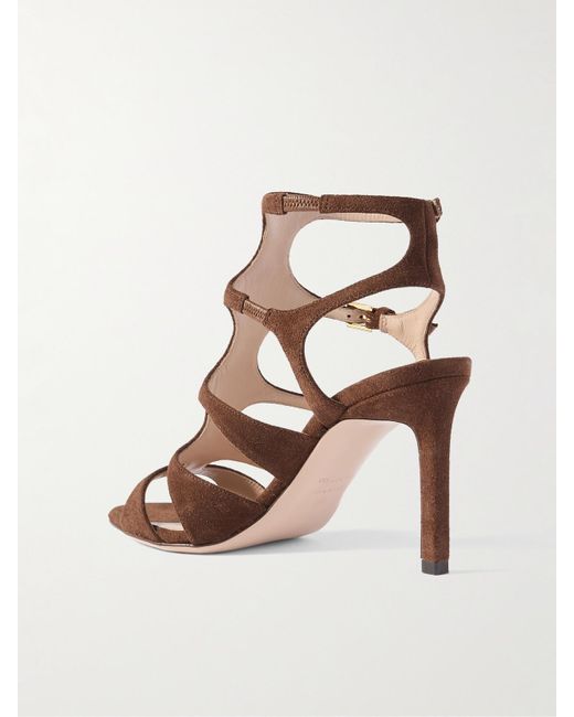 Tom Ford Natural Paradise Sandalen Aus Veloursleder Mit Cut-Outs