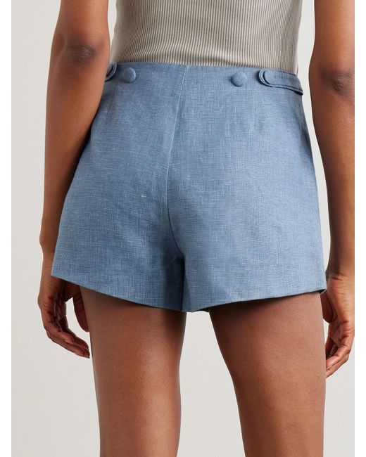 Posse Blue Thea Shorts Aus Leinen