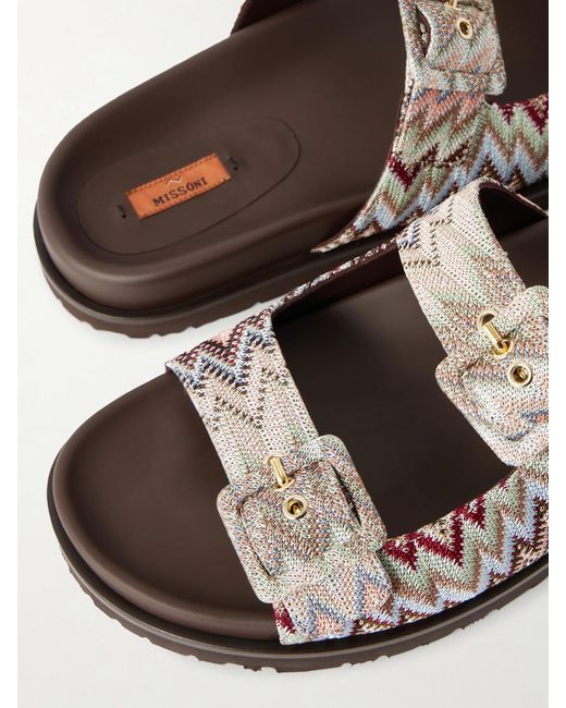 Missoni Multicolor Clea Striped Woven Sandals
