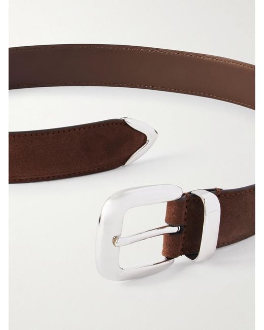 Andersons Brown Suede Belt