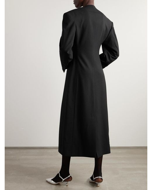 D'Estree Black Joseph Crepe Coat