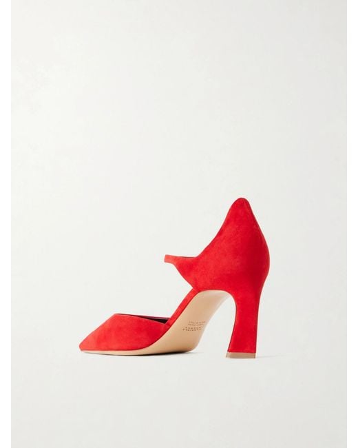 Gabriela Hearst Red Devil Pump 80 Suede Pumps