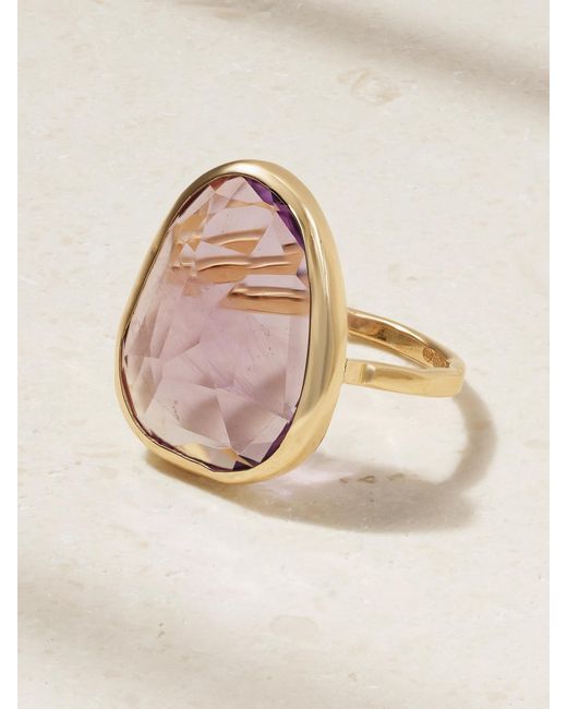 Melissa Joy Manning Pink 14-Karat Recycled Amethyst Ring