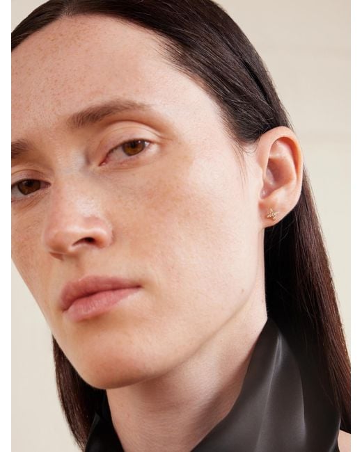 David Yurman Natural Crossover 18-Karat And Diamond Earrings