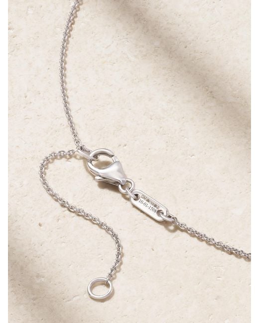 David Morris Natural Frozen Kiss 18-Karat Diamond Necklace