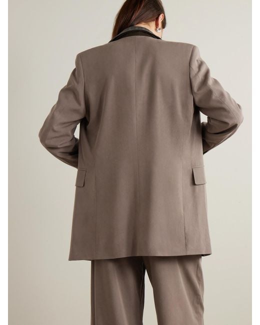 Blazer En Lyocell Tencel Et Laine Mélangés Manta Our Legacy en coloris Brown