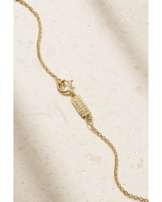 Jennifer Meyer Natural Initial 18-Karat Diamond Necklace
