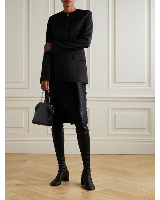 Totême Black Garderob Woven Blazer