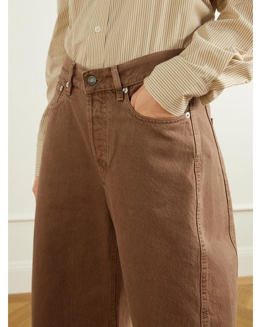 Kallmeyer Brown Callum High-Rise Wide-Leg Jeans