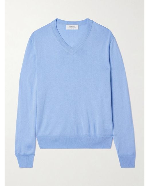La Ligne Blue Ben Pullover Aus Einer Seidenmischung