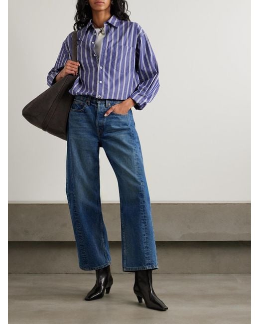 B Sides Blue Lasso High-Rise Wide-Leg Jeans