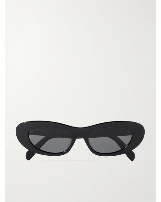 Céline Black Cat-Eye Acetate Sunglasses