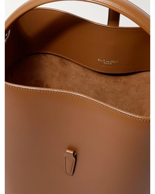 Saint Laurent Brown Le 37 Beuteltasche Aus Leder