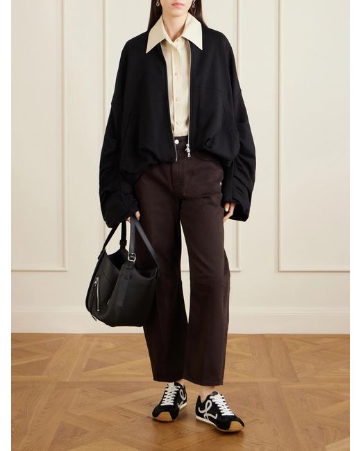 Loewe Black Hammock Flip Leather Tote
