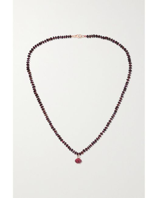 Collier En Or Rose 14 Carats (585/1000) Et Pierres Multiples Mini Cosmo Andrea Fohrman en coloris White