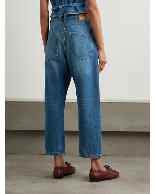 Polo Ralph Lauren Blue Bow Hoch Sitzende Jeans