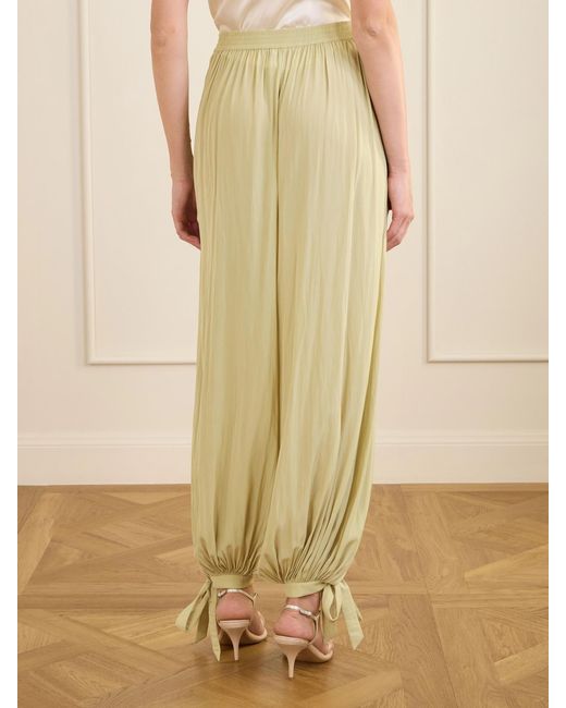 Chloé Metallic Satin Tapered Pants