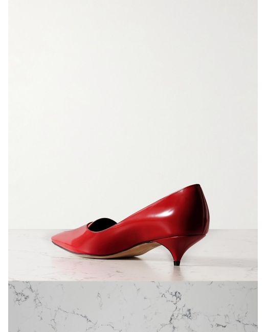 The Row Red Viv Pumps Aus Leder