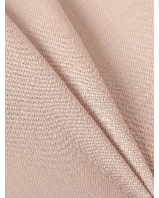 Wardrobe NYC Pink Pleated Mohair-Blend Twill Straight-Leg Pants
