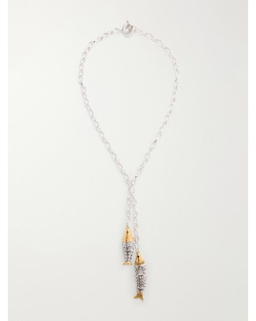 Isabel Marant White River And-Tone Necklace