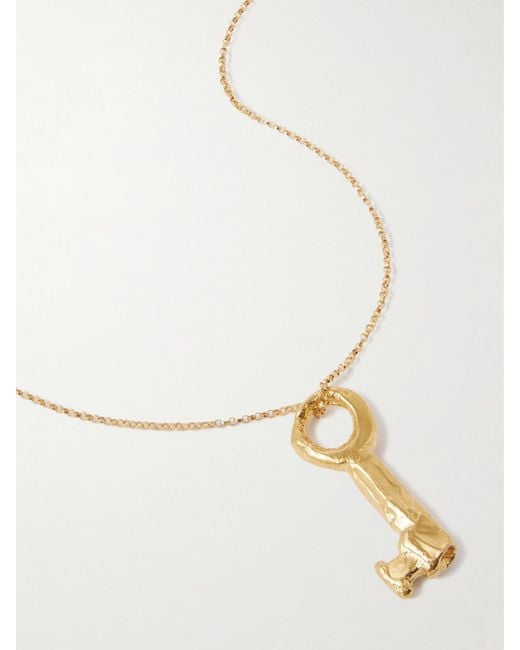 Alighieri White The Key Of The Night-Plated Necklace