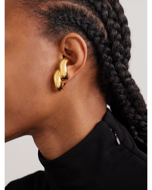 Alaïa Metallic Tone Clip Earrings